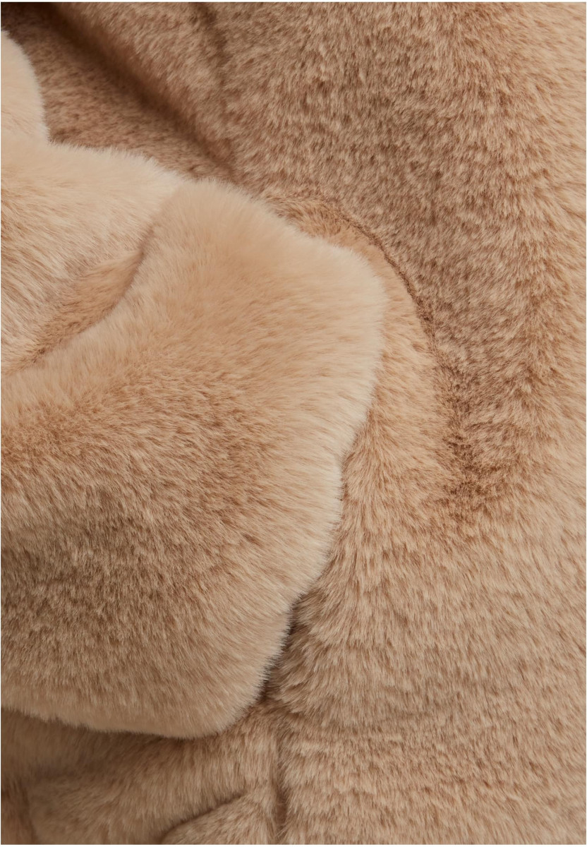 Full Zip Faux Fur Hoodie