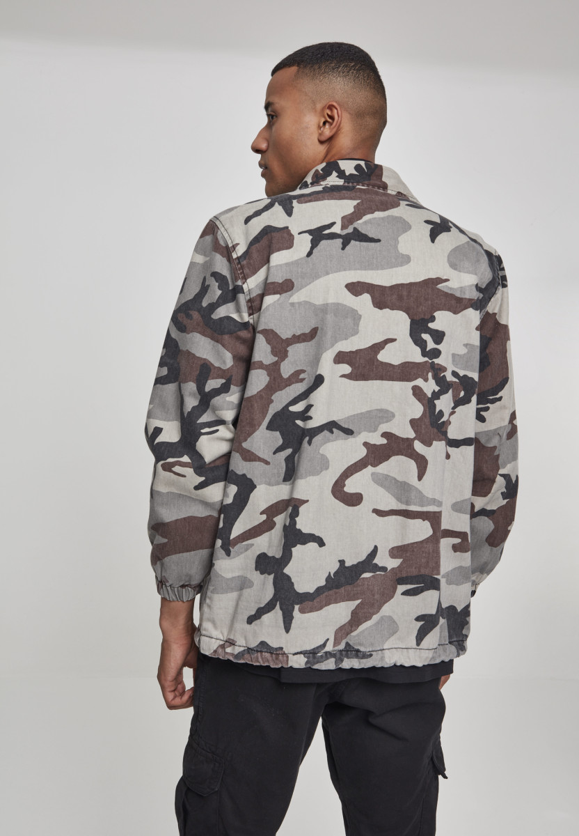 Camo Cotton Coach Jacket