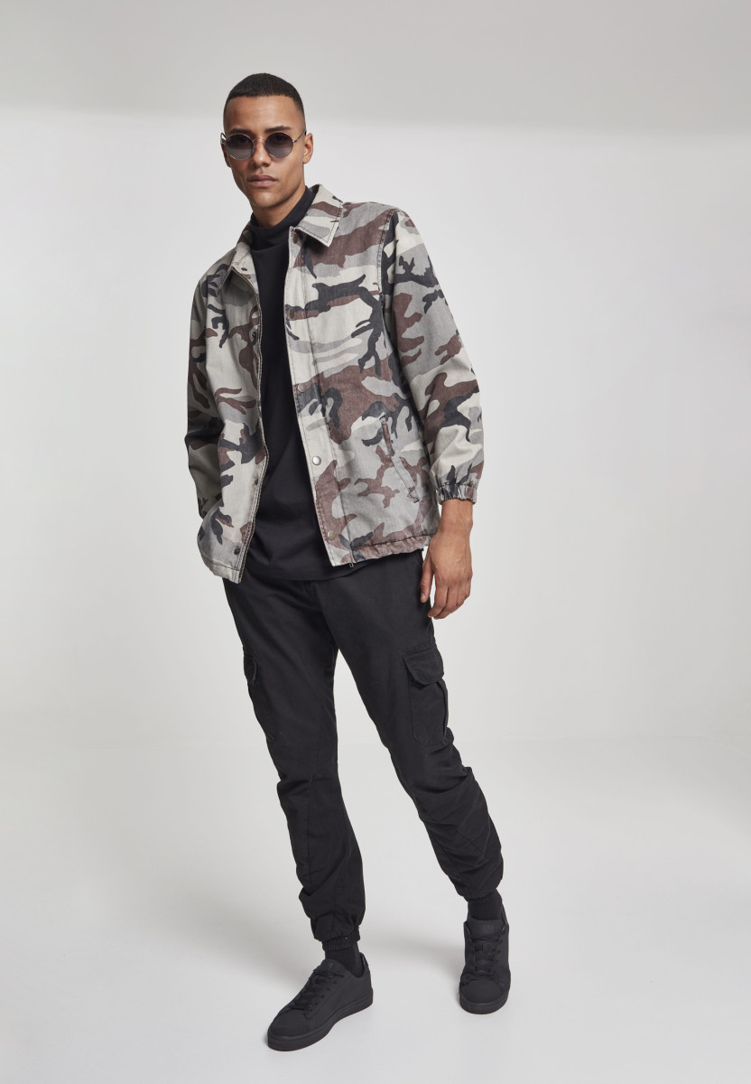 Camo Cotton Coach Jacket